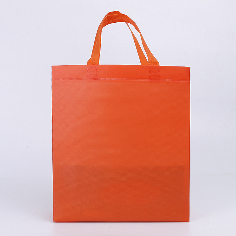 Sac shopping non tissé rouge anti-déchirure